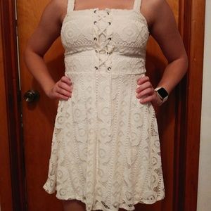 Aeropostale white lace dress